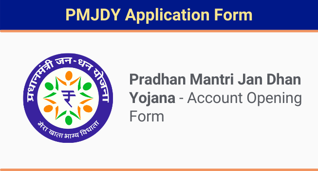 PMJDY Application Form