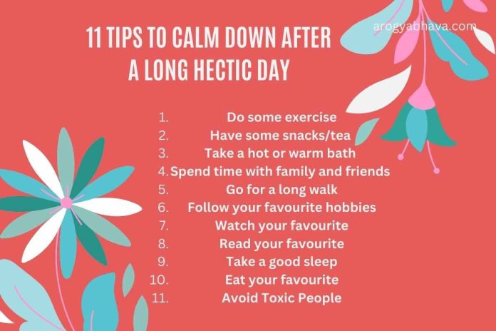 How To Calm Down After a Long Day: 11 Tips