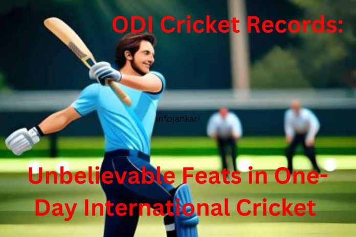 ODI Cricket Records: Unbelievable Feats in One Day International Cricket